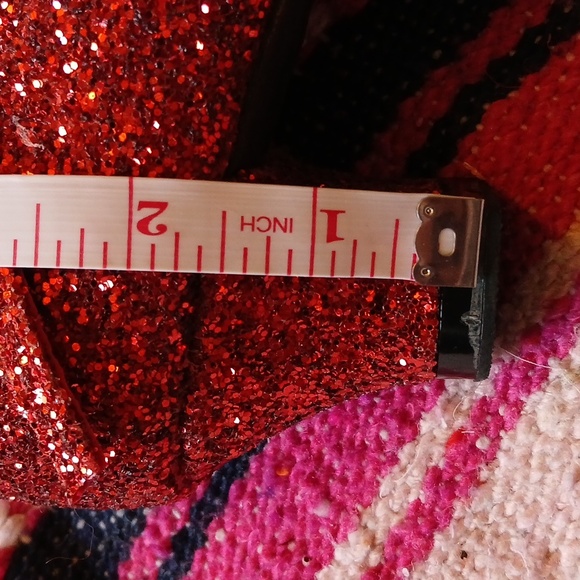 Very Fine COMPETITIVE DANCER Ruby Red Sparkle‎ DANCE SHOES 8.5 NWOT - Picture 6 of 6